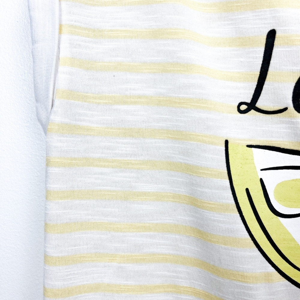 Ricki's Yellow & White Striped "Lemonade" Tee - Picture 3 of 8